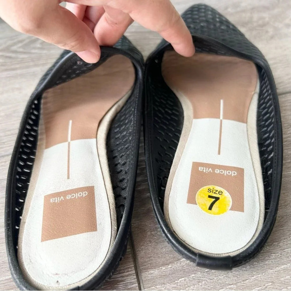 Dolce Vita Grant Perf Perforated Slip On Mules - Picture 4 of 9